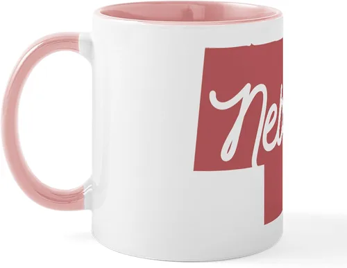 Vista 54 de CafePress I Love Nebraska Taza de café de cerámica de 11 oz (11.0 fl oz)