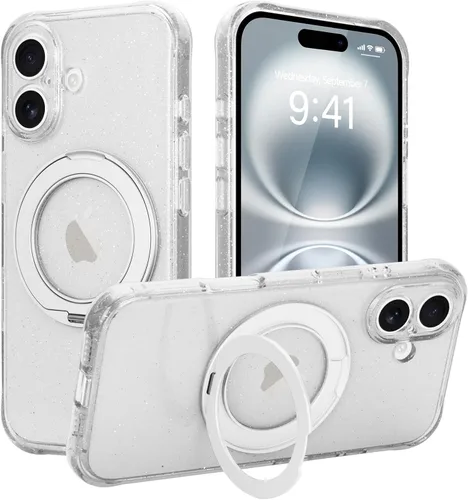 Vista 19 de Funda para iPhone 16 Pro Max, compatible con Magsafe, color negro