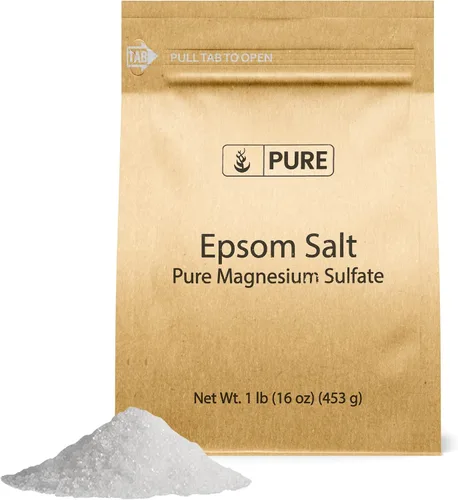 Vista 8 de Pure Original Ingredients Sal de Epsom Sulfato de magnesio puro, solución de remojo (4 onzas)