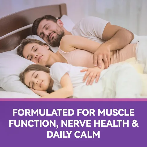 Vista 4 de Suplemento de magnesio puro de 250 mg con calcio, tabletas de magnesio de alta absorción para fuerza ósea, función muscular, relajación y apoyo