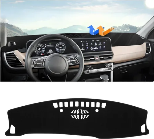 Vista 8 de Autorder Cubierta de salpicadero para Hyundai Sonata 2009 2010 Accesorios Dash Cover Upgrade Flannel Dash Mat Parasol Protector de rayos UV