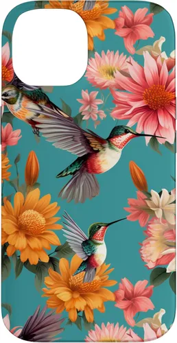 Vista 4 de Funda para iPhone 17 de colibríes en vuelo