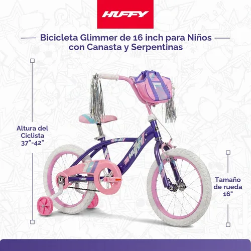 Vista 6 de Huffy 12"/16" Kids Bikes with EZ Build, Ages 3+, Multiple
