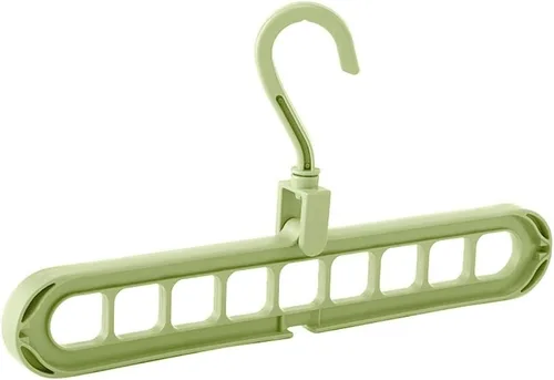 Vista 8 de Magic Multi-Port Support Clothes Rack Multifunctional Plastic Storage Clothes Hanger Clothes Rack(Beige)