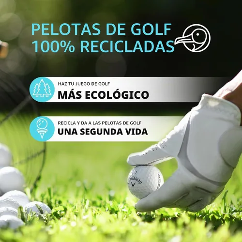 Vista 2 de ZUSSET 100% Recycled Golf Balls - Handpicked & Assorted HIT Away Used Golf Ball Bag - Ready to Play - Ideal for Driving Range Practice & Course