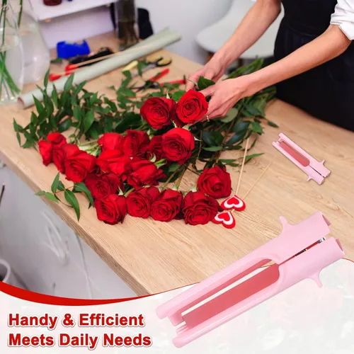 Vista 6 de M METERXITY Paquete de 1 herramienta peladora de espinas de rosas, pelador de espinas de hojas de tallo de rosa de metal para ramos, ramas