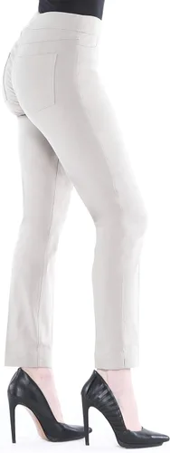Vista 3 de Vincenté - Pantalones elásticos para mujer para mujer - Pantalones de tobillo con banda elástica en la cintura y control de la barriga