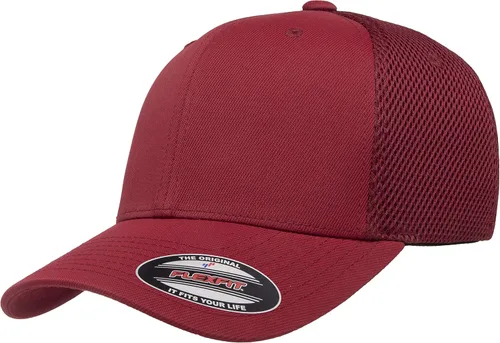 Vista 44 de Flexfit - Gorra ajustable de malla elástica en dos tonos Negro