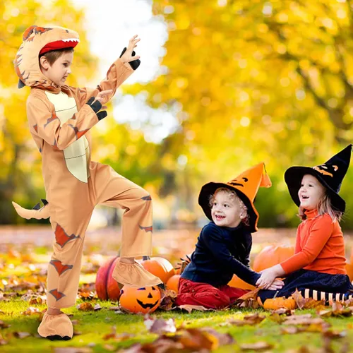 Vista 6 de Dinosaur Costume for Kids, Halloween Costumes for Toddlers Boys Girls, T-Rex Costume for Halloween Trick or Treating