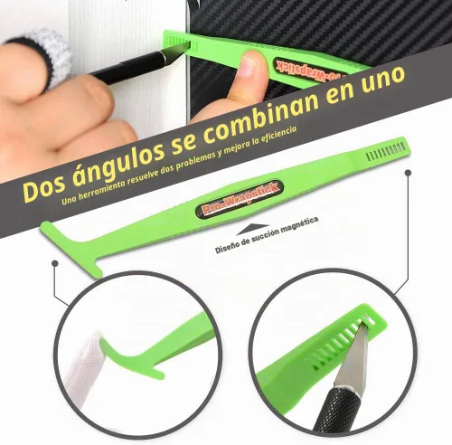 Vista 8 de Kit de herramientas de envoltura de vinilo para envoltura de coche, aplicación de película de tintado de ventana e instalación de PPF, incluye