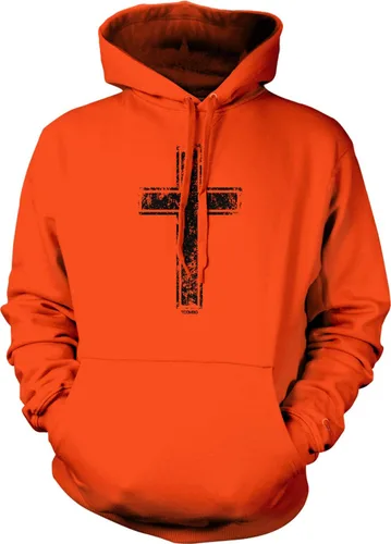 Vista 29 de Tcombo Sudadera con capucha unisex con diseño de cruz angustiada