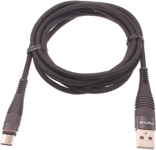 Vista 3 de Cable de carga USB-C trenzado largo tipo C, cable de alimentación USB compatible con T-Mobile REVVL 4 - REVVL 4 Plus - REVVL 5G, SN-SN60284M3I-7