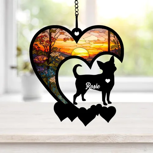 Vista 74 de NAZENTI Atrapasoles personalizado de sabueso afgano, adorno conmemorativo personalizado para la pérdida de mascotas, regalo de condolencia