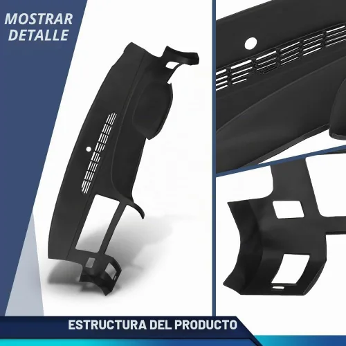 Vista 8 de PIT66 Cubierta para salpicadero, compatible con Chevy Silverado (LS, LT o camión de trabajo solamente), compatible con GMC Sierra 2007-2013
