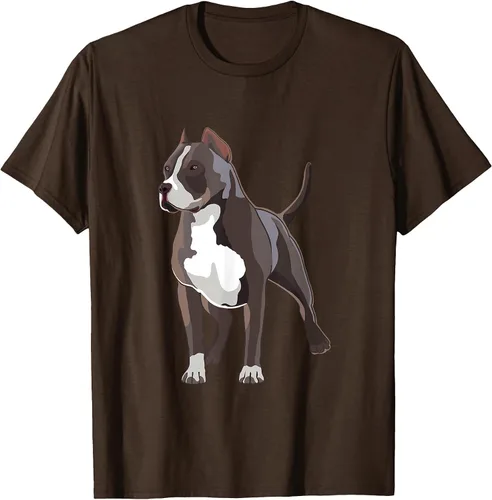 Vista 12 de American Bully Dog Holder Illustration for Dog Lovers T-Shirt Negro