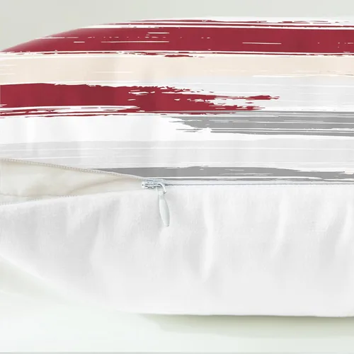 Vista 6 de CaliTime Fundas de Almohadas Decorativas Paquete de 2 Vellón Acogedor Textura Geométrica de Piedra Roca Cubiertas de Cojines Decorativos para Sofá