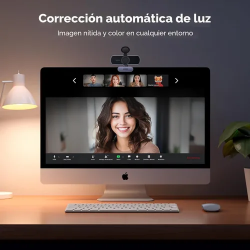 Vista 4 de UGREEN Cámara web 2K para PC Ultra HD 1080P Cámara web con micrófono, cámara de PC con cubierta de privacidad, cámara web USB para transmisión