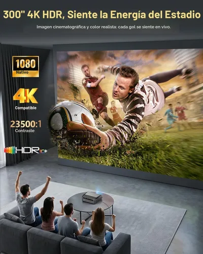 Vista 4 de Cine en casa interior de la luz del día del proyector elegante 4K