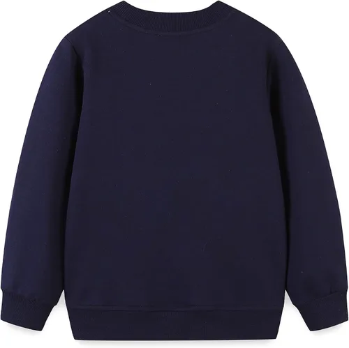 Vista 2 de Bumeex Sudadera de algodón con cuello redondo para niño pequeño 2-7T
