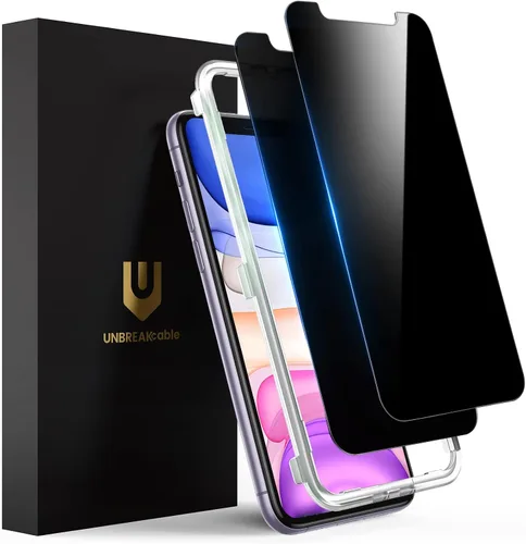 Vista 25 de UNBREAKcable Paquete de 2 protectores de pantalla de privacidad para iPhone 11 Pro Max/Xs Max, vidrio templado inastillable