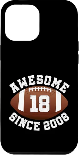 Vista 26 de Awesome Since 2008 18th Birthday Men Son American Football Case for iPhone 17