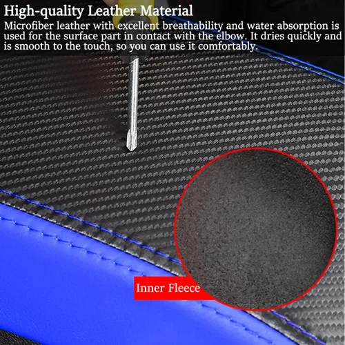 Vista 5 de para Dodge Challenger 2015-2023 Funda para Reposabrazos de Coche Impermeable Almohadillas de Consola Central Fundas de Protección contra Arañazos