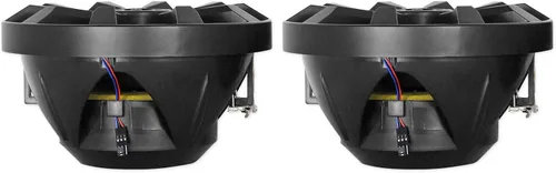 Vista 4 de Rockville Paquete RKL80MB: Par RKL80MB 8 "900W Marine Wakeboard LED Tower Altavoces-Negro, Par MAC80B 7.7" Negro Aluminio Wakeboard Altavoces Pods