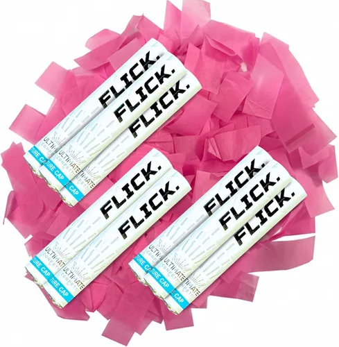 Vista 34 de Ultimate Confetti - Paquete de 8 varitas de confeti azul bebé - Palitos de mano de 6 pulgadas de papel de seda biodegradable para bodas, cumpleaños