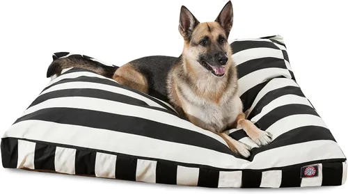 Vista 34 de Majestic Pet Cama rectangular grande para perros con rayas lavable, cama antideslizante y cómoda para mascotas, cama para perros con funda extraíble
