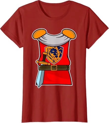 Vista 23 de Disfraz medieval de caballero de Halloween para adultos y niños, Negro, S