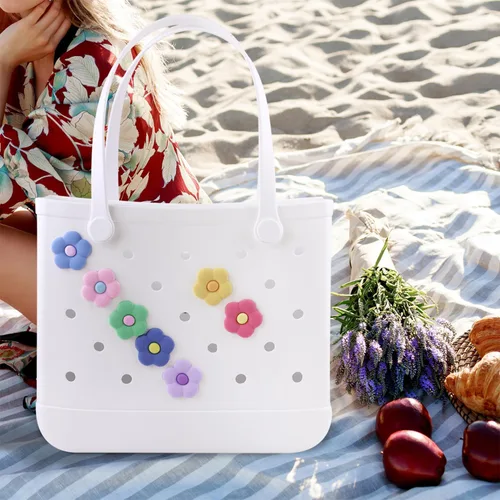 Vista 5 de WORBSS - Dijes para bolsa Bogg, accesorios para bolsas de playa simples y modernos, decorativos para bolsa de playa Simply Southern, accesorio