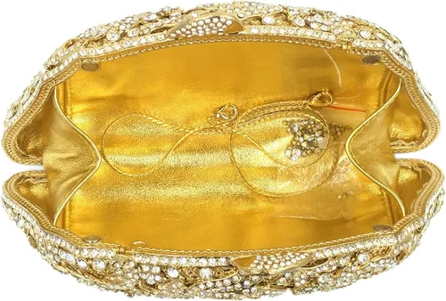 Vista 7 de Diamantes de imitación bolsos de noche para mujer embragues bolso cadena vestido de boda bolsos