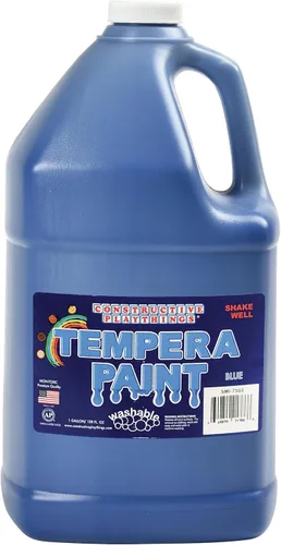 Vista 7 de Constructive Playthings Pintura de témpera lavable para niños, suministros de pintura para el aula, 1 galón, verde