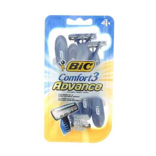 Vista 2 de Bic Afeitadora Comfort 3 Advance, desechable 4 unidades (paquete de 10)