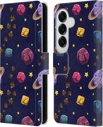 Vista 12 de Head Case Designs Officially Licensed Carla Morrow Colorful Space Dice Patterns Leather Wallet Case Compatible with Samsung Galaxy A07 4G