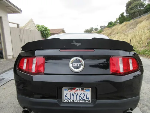 Vista 5 de Alerón de Mimbre Alto Hardcore Compatible con Mustang 2010-14 ¡Fabricado en Estados Unidos!