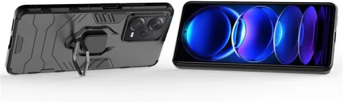 Vista 2 de Compatible con funda Xiaomi Mi Redmi Note 12 Pro Plus 5G, soporte de anillo de metal a prueba de golpes