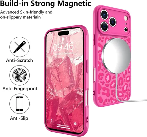 Vista 170 de KANGHAR - Funda compatible con iPhone 11, diseño de leopardo negro, textura de neumático antideslizante, a prueba de golpes, funda protectora