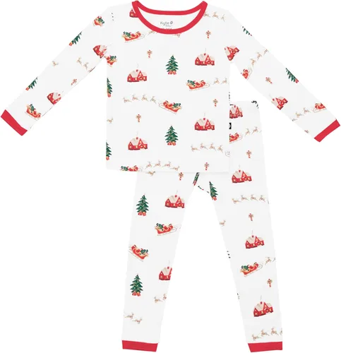 Vista 23 de KYTE BABY Juego de pijama para niños pequeños – Pijamas para niños pequeños hechas de material de rayón de bambú suave Pollito de Aloe