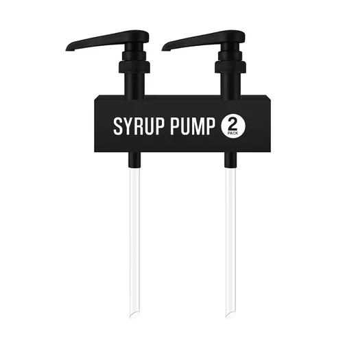 Vista 12 de Paquete de 12 dispensadores de bomba de jarabe negro para botellas de plástico de 25.4 fl oz Torani