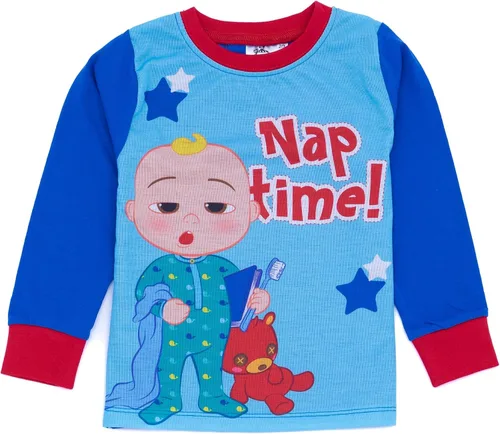 Vista 3 de Cocomelon Pijamas para niños Camiseta musical de manga larga para niños con pantalones pijamas Regalo de ropa de descanso para él