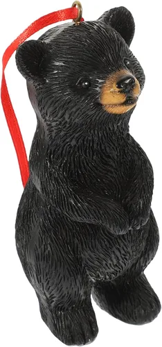 Vista 4 de Yardwe Lindo oso negro adorno oso decoración animal de peluche para jardín colgante figura
