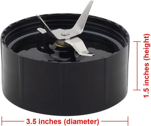 Vista 3 de La pieza de repuesto de la cuchilla cruzada se adapta al modelo Magic Bullet MB1001