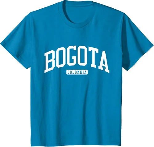 Vista 53 de Camiseta estilo universitario de Bogotá Colombia, Negro