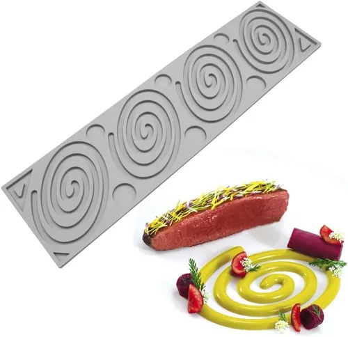 Vista 14 de Molde de silicona hueco en forma de corazón de amor, moldes de encaje de hojas de árbol, molde de fondant de caramelo de chocolate, molde de fondant