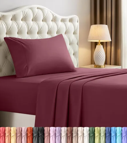 Vista 84 de Utopia Bedding - Juego de sábanas de microfibra cepillada, resistente al encogimiento y a la decoloración, de fácil cuidado, 3 piezas, tamaño Beige