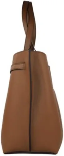 Vista 2 de Michael Kors Emilia Bolso de hombro grande con triple compartimento de cuero
