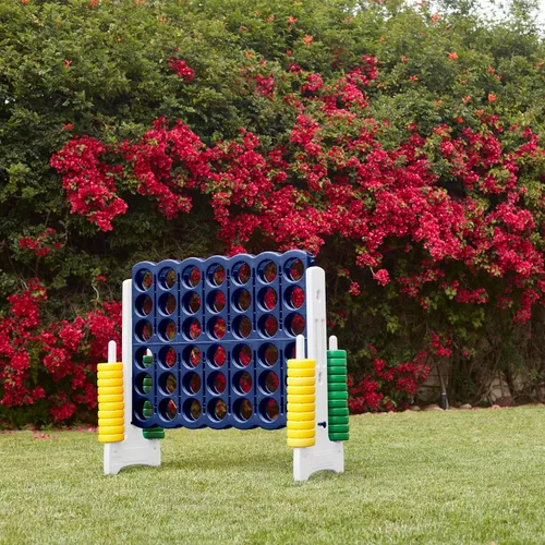 Vista 9 de ECR4Kids Jumbo 4-To-Score, Juego Gigante, Azul/Dorado
