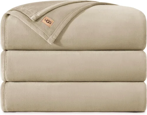 Vista 55 de UGG Coco - Manta acogedora para sofá y cama, 50 x 70 pulgadas, color negro (tinta)