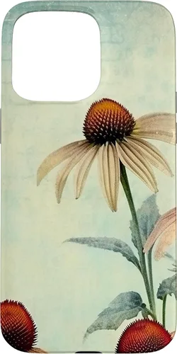Vista 28 de iPhone 16 Vintage Coneflower Case